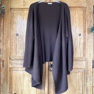 Croft and Barrow fly away rib knit jacket/sweater